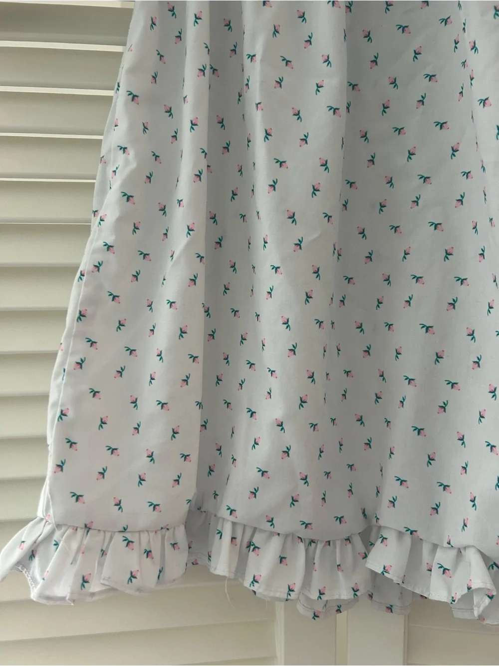 Cecil and Lou Girls 3T Floral Ruffle Swing Dress White Long Sleeve Boutique